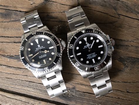 rolex submariner vintage vs new